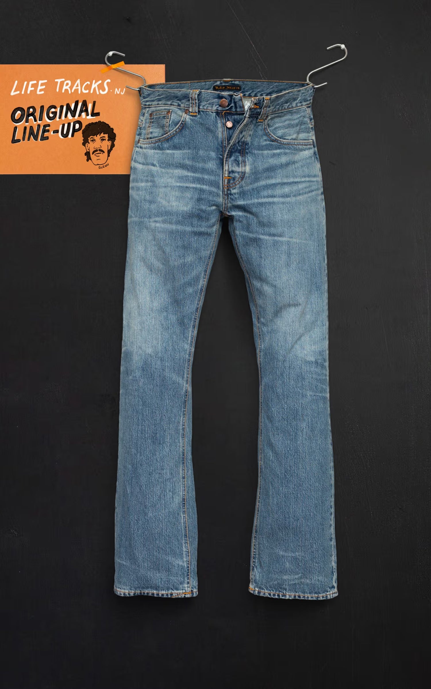 Nudie Jeans Regular Alf Silver Tracks