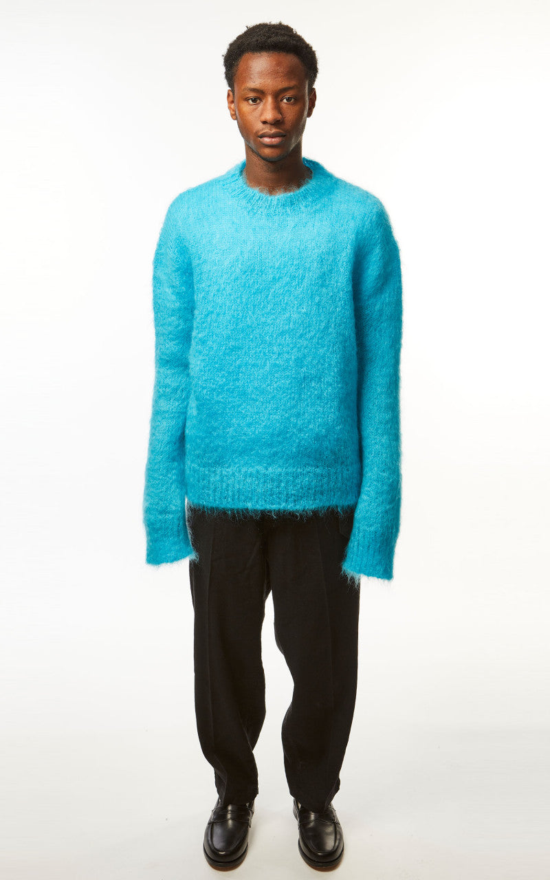 Marni Crewneck L/S Knit Sweater Turquoise