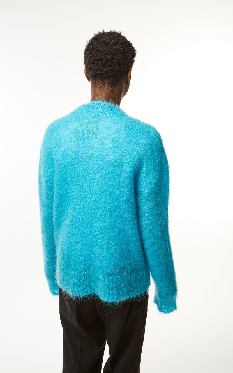 Marni Crewneck L/S Knit Sweater Turquoise