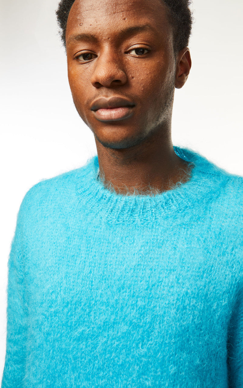 Marni Crewneck L/S Knit Sweater Turquoise