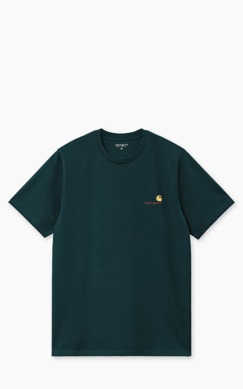 Carhartt WIP S/S American Script T-Shirt Deep Lagoon