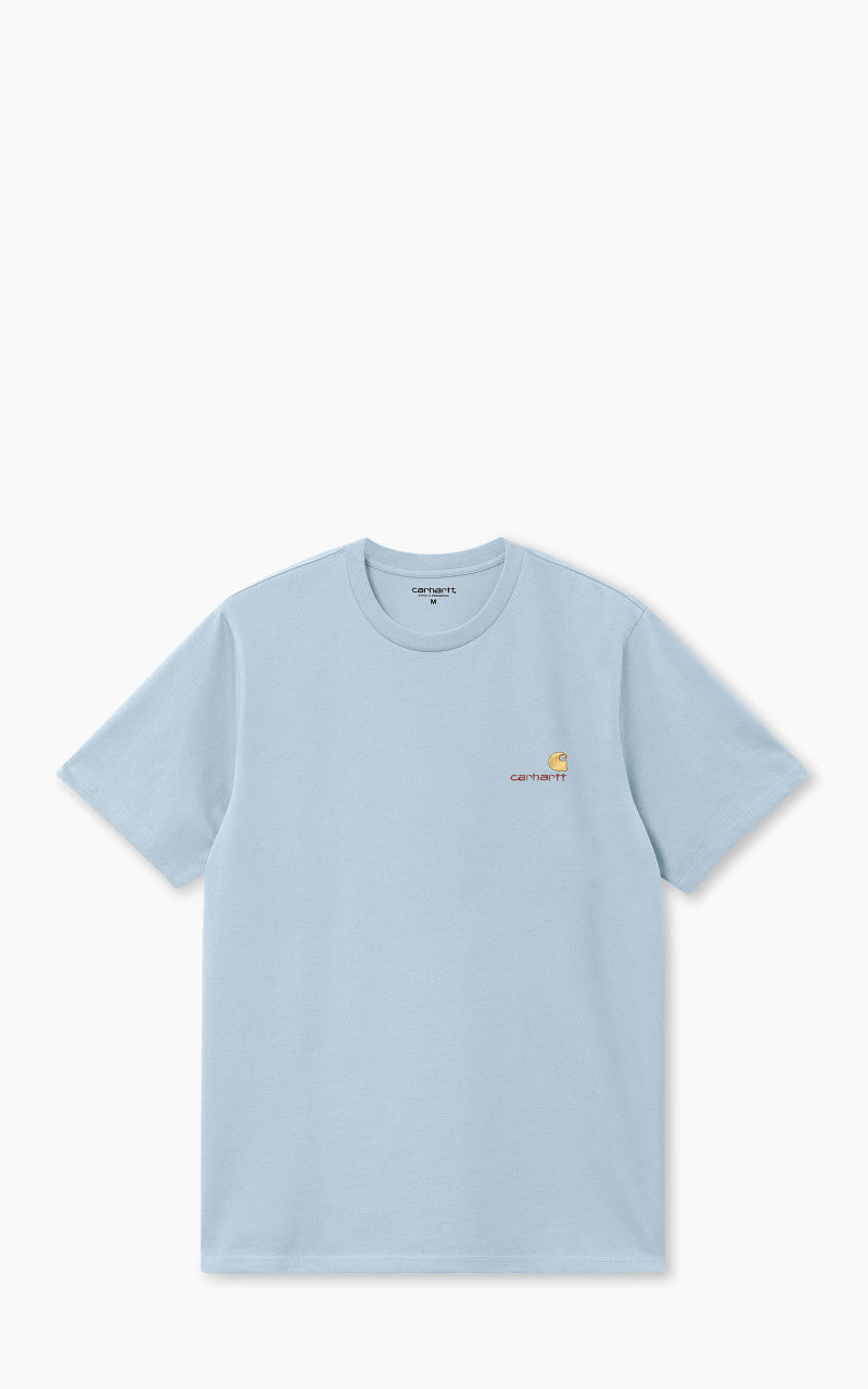 Carhartt WIP S/S American Script T-Shirt Frosted Blue