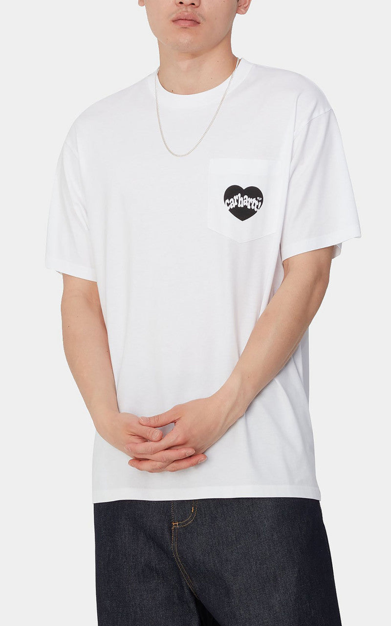 Carhartt WIP S/S Amour Pocket T-Shirt White/Black