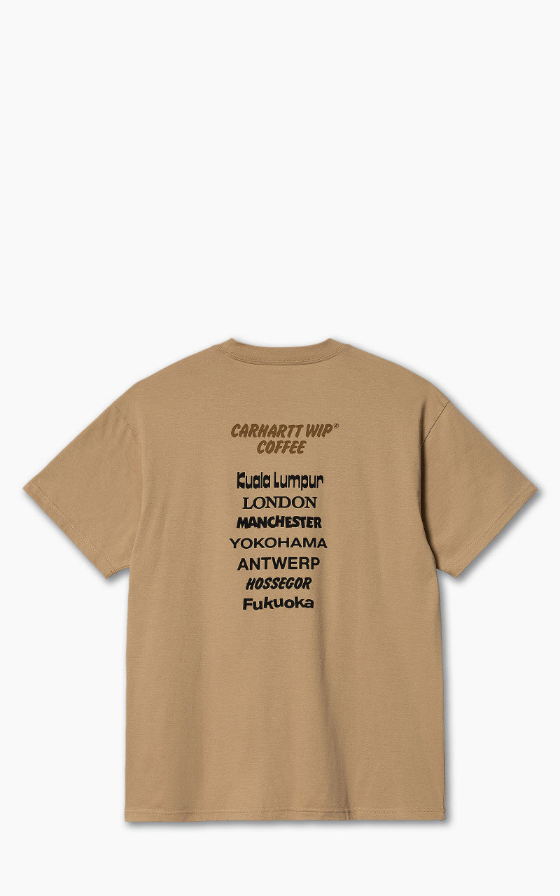 Carhartt WIP S/S Carhartt Wip Coffee T-Shirt Dusty H Brown