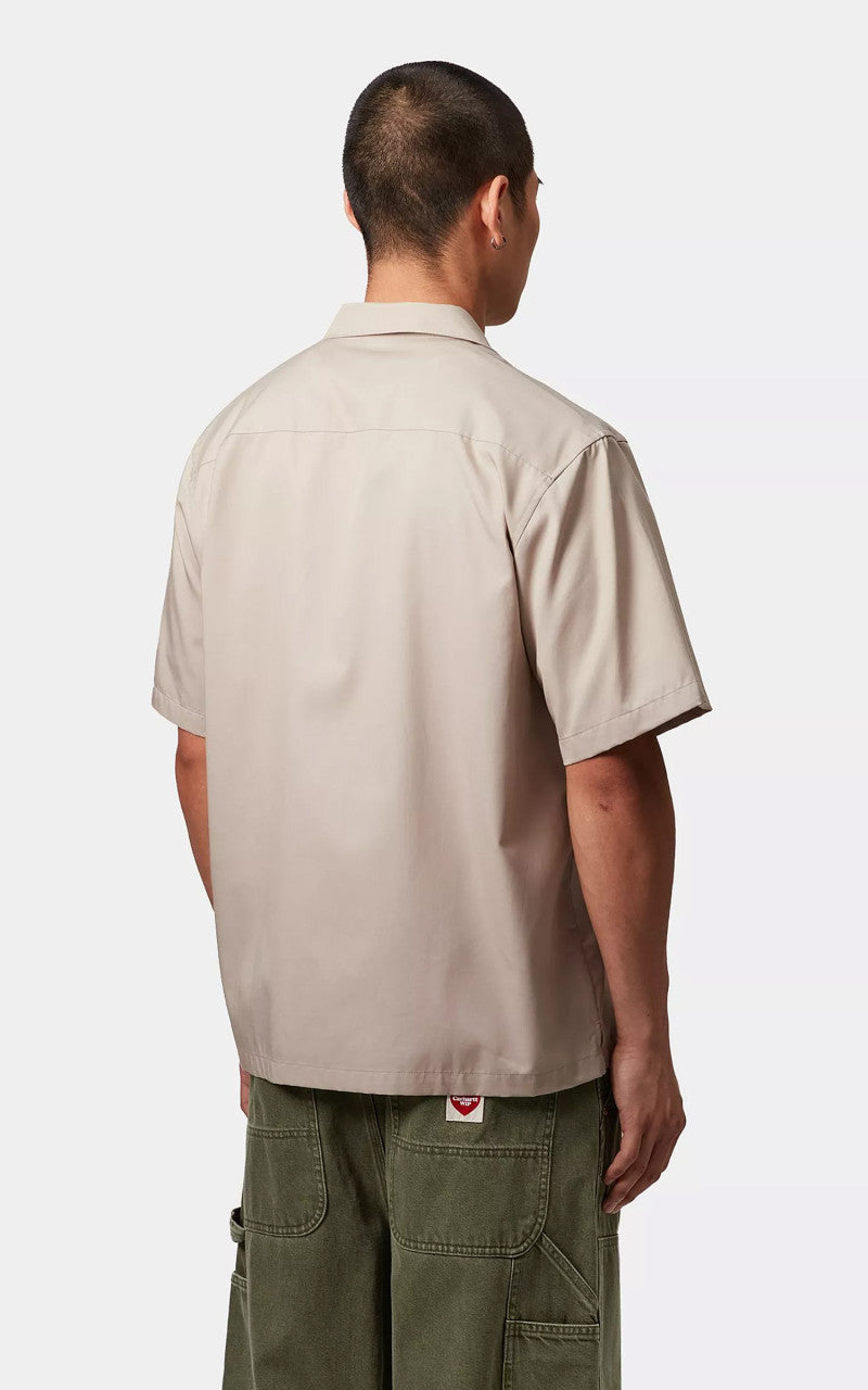 Carhartt WIP S/S Delray Shirt Fleur de Sel/White