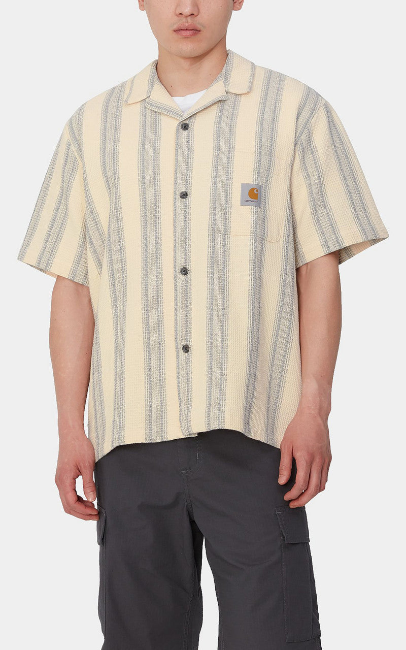 Carhartt WIP S/S Dodson Shirt Dodson Stripe/Natural