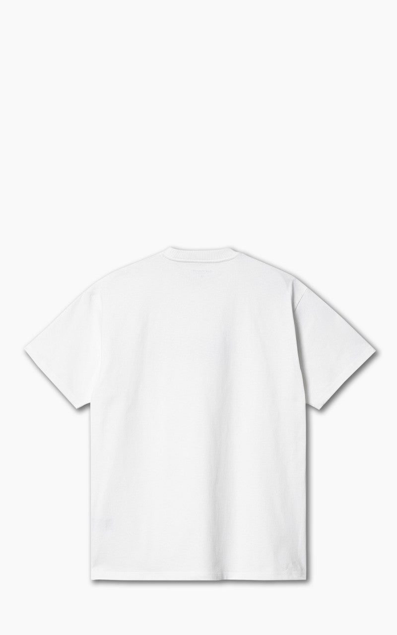 Carhartt WIP S/S Fuse Script T-Shirt White/Dollar Green