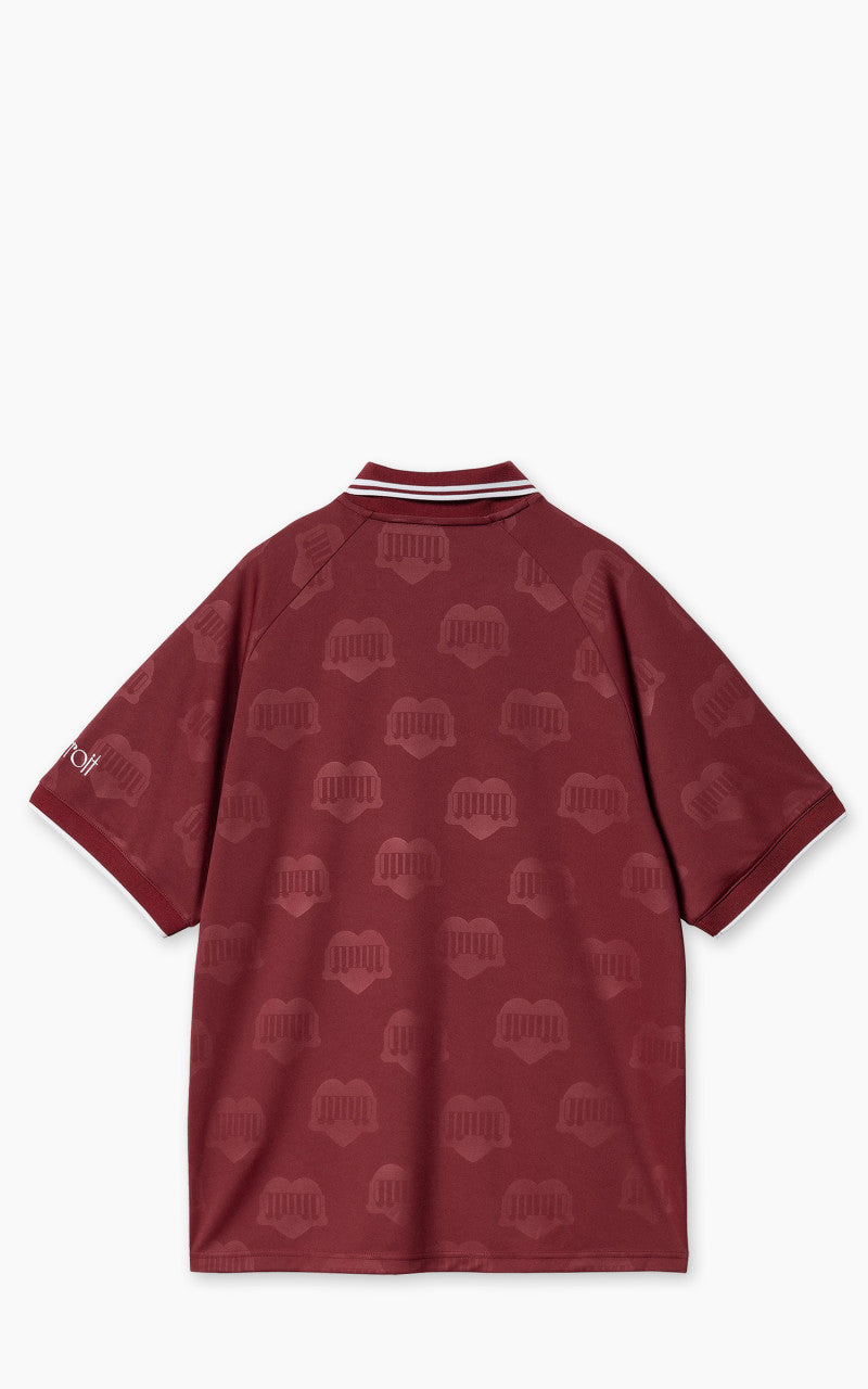 Carhartt WIP S/S Hartt's Football T-Shirt Heart Train Jacquard/Mulberry