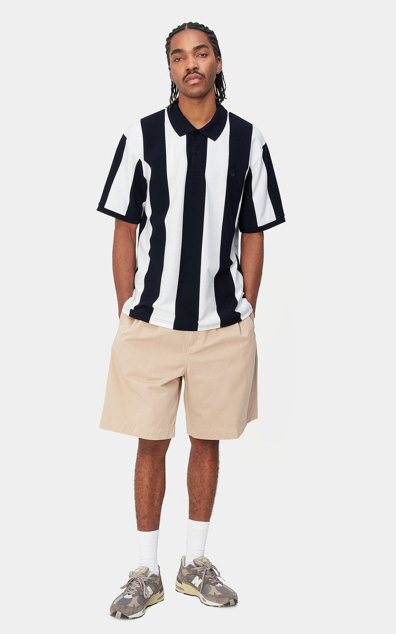 Carhartt WIP S/S Hinton Polo Hinton Stripe/Dark Navy