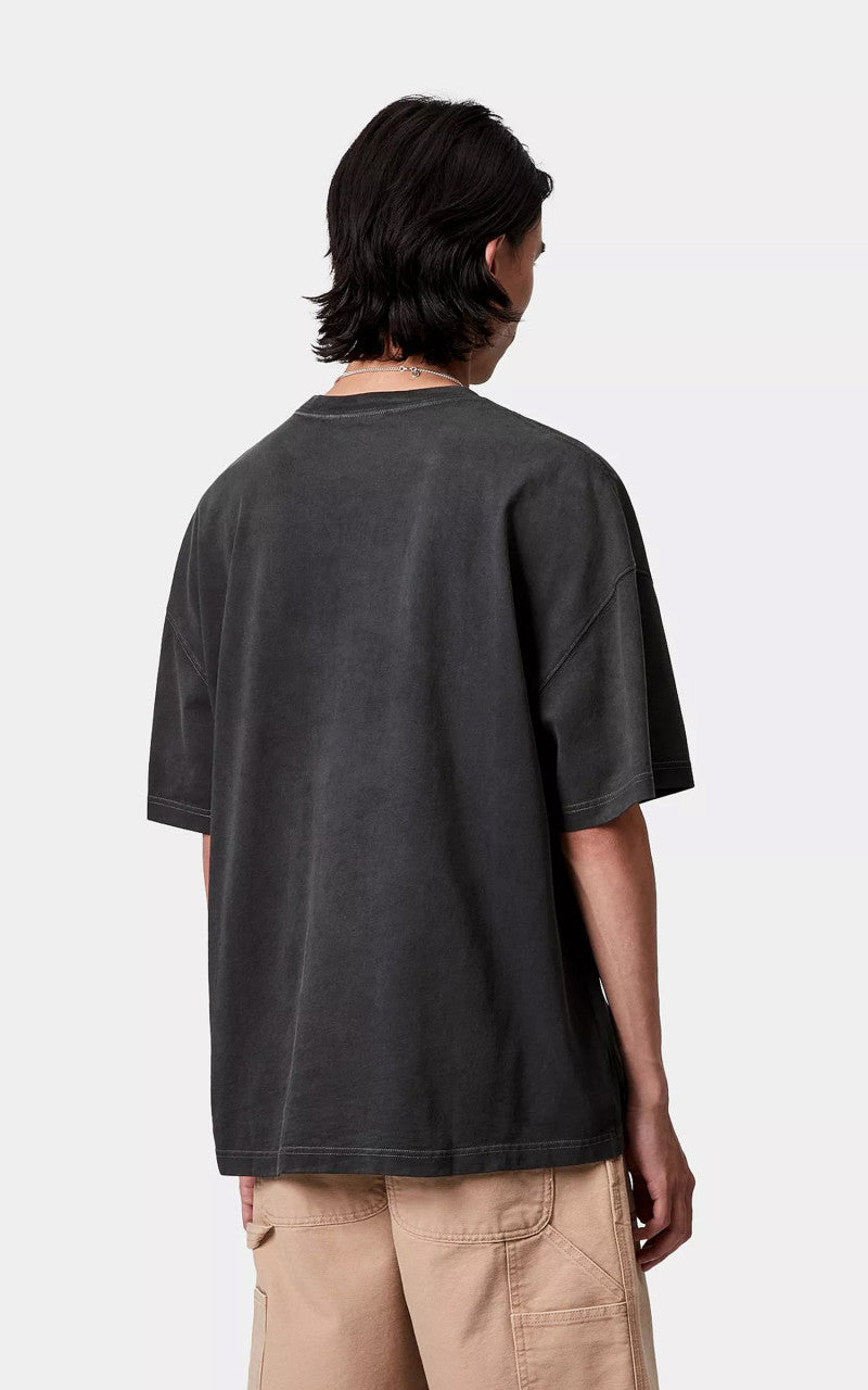 Carhartt WIP S/S Hudson Pocket T-Shirt Black Chalk Wash