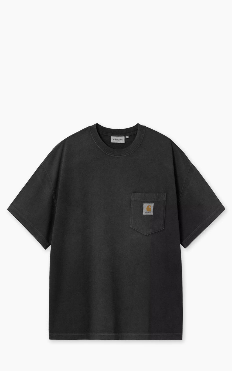 Carhartt WIP S/S Hudson Pocket T-Shirt Black Chalk Wash