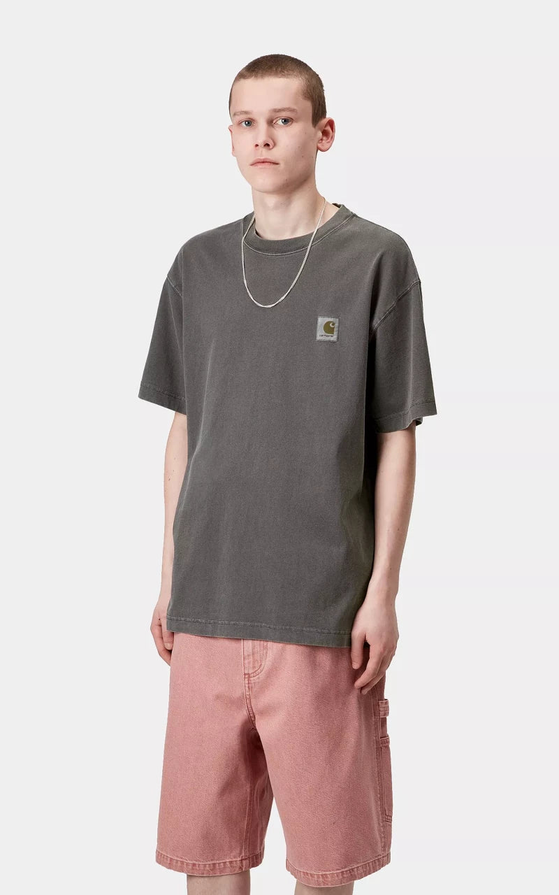 Carhartt WIP S/S Nelson T-Shirt Garment Dyed Graphite