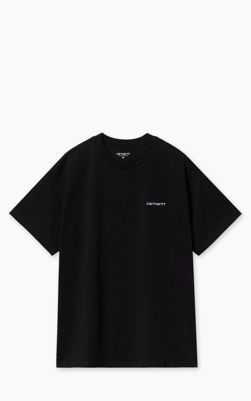 Carhartt WIP S/S Script Embroidery T-Shirt Black/White