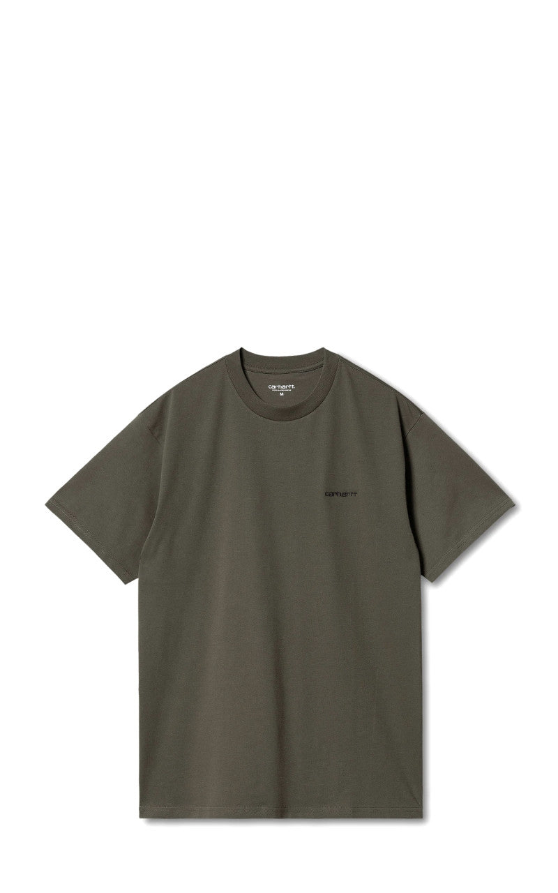 Carhartt WIP S/S Script Embroidery T-Shirt Cypress/Black