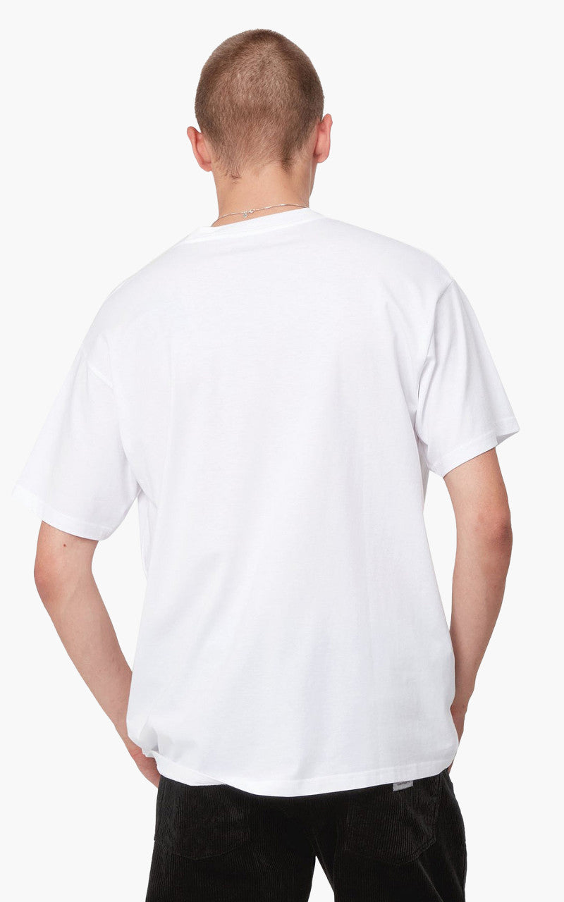 Carhartt WIP S/S Script Embroidery T-Shirt White/Black