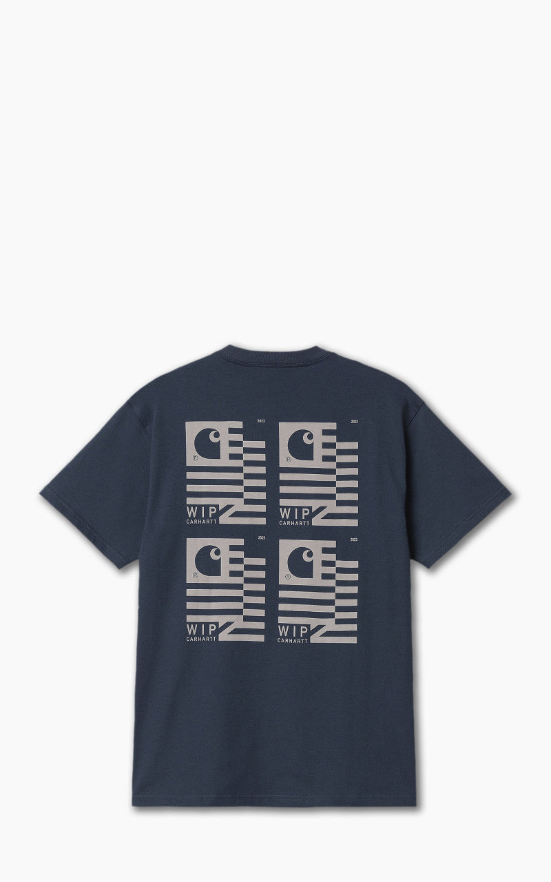 Carhartt WIP S/S Stamp State T-Shirt Blue/Grey