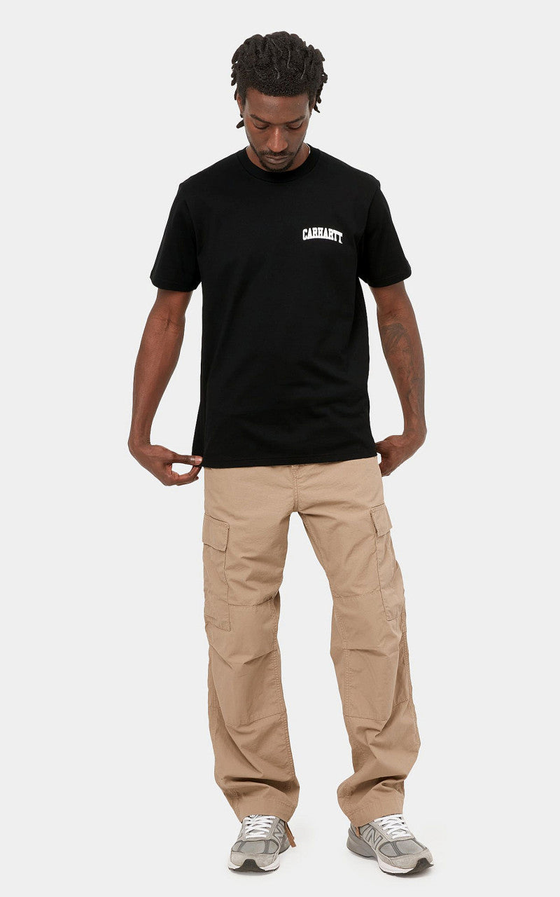 Carhartt WIP S/S University Script T-Shirt Black/White