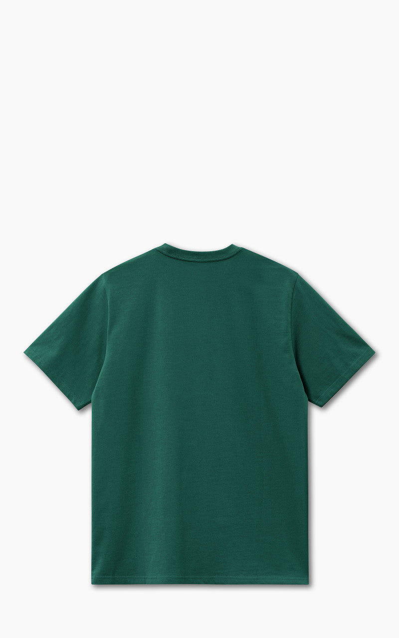 Carhartt WIP S/S University Script T-Shirt Chervil/White