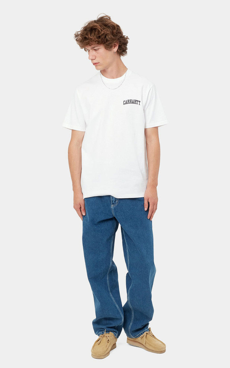 Carhartt WIP S/S University Script T-Shirt White/Black