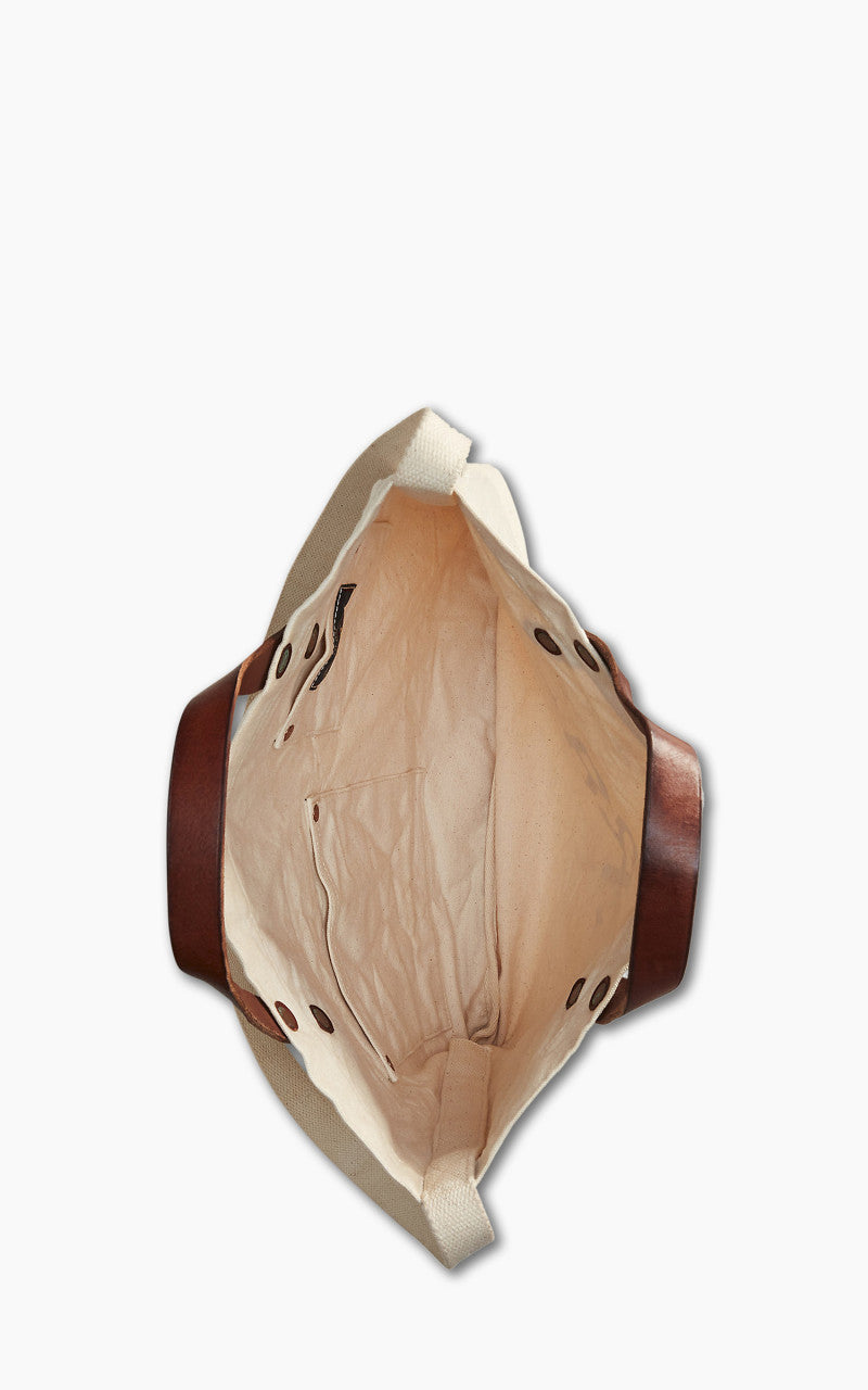 RRL Logo Canvas Market Tote Greige