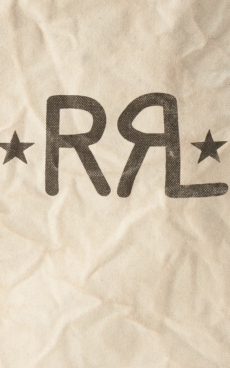 RRL Logo Canvas Market Tote Greige