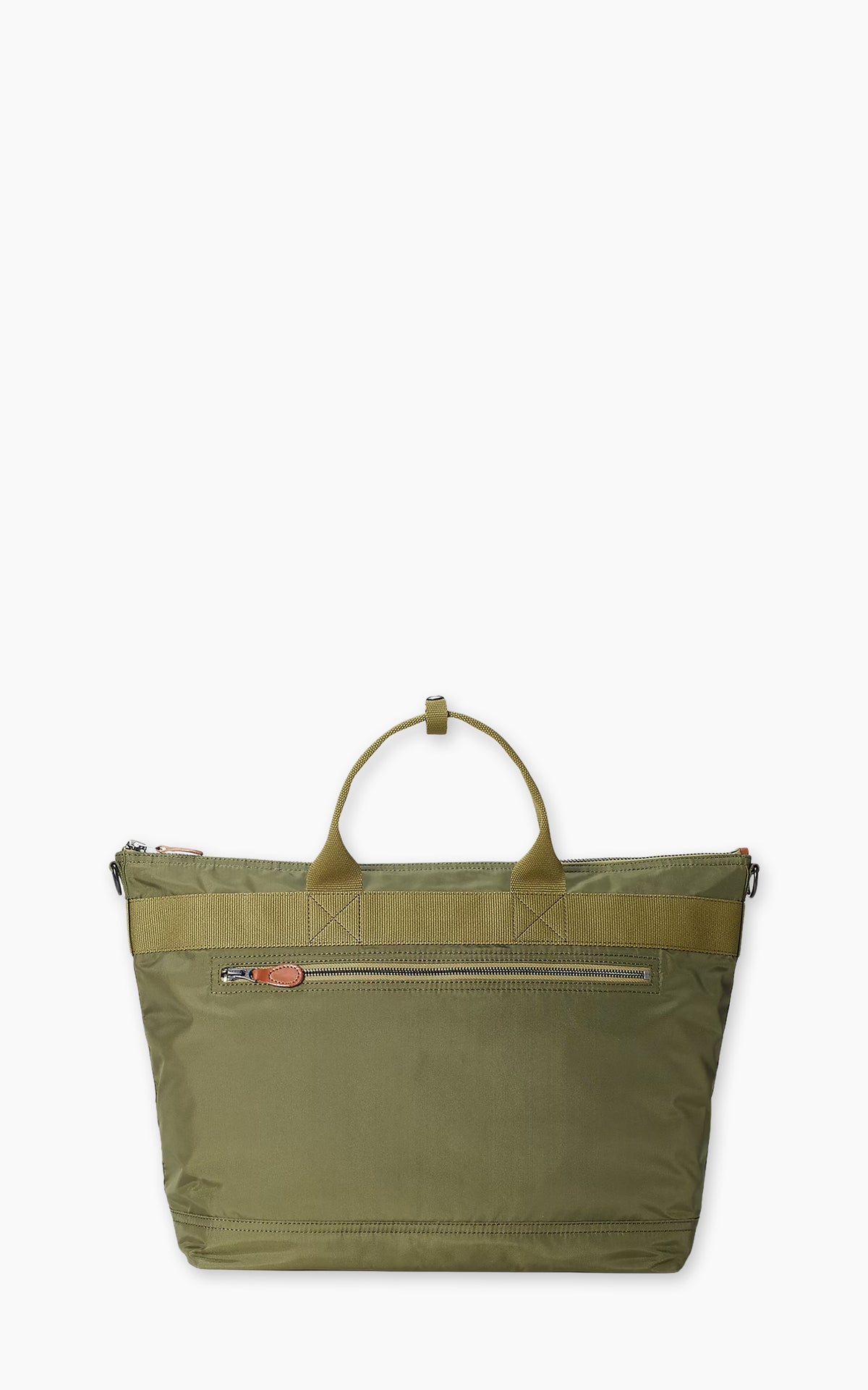 RRL Nylon Utility Messenger Bag Olive Drab