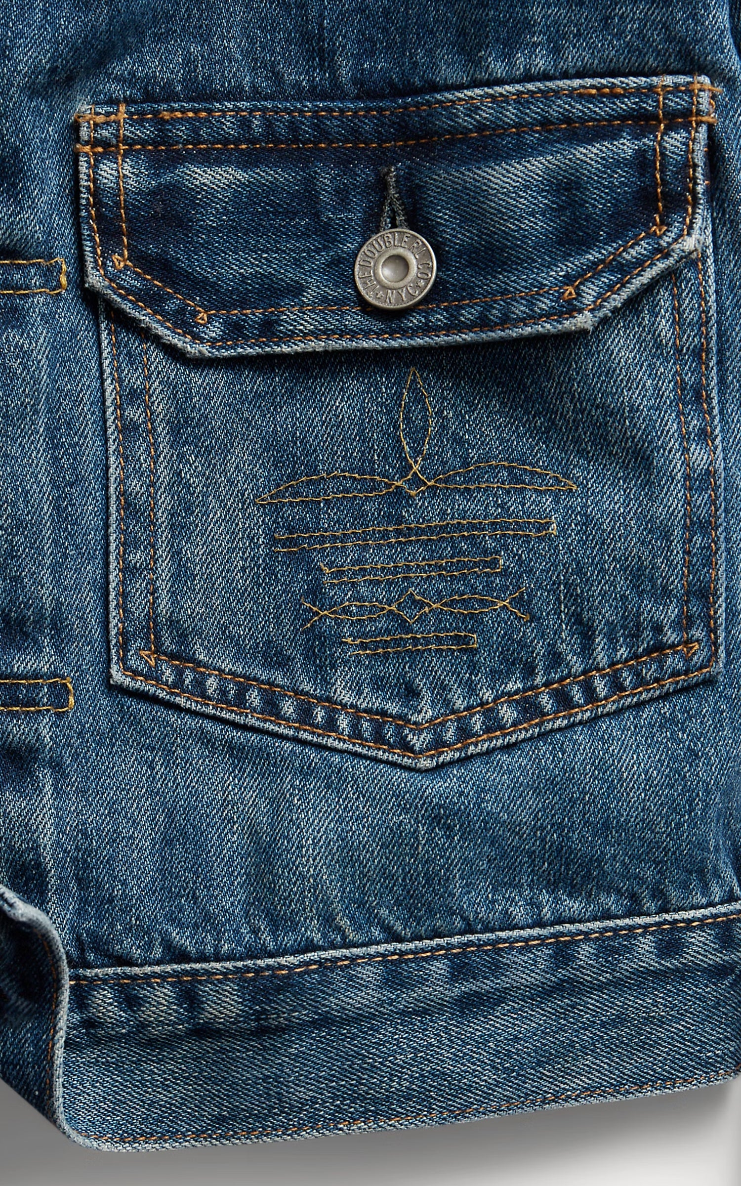 RRL Cropped Denim Jacket Kenney Wash
