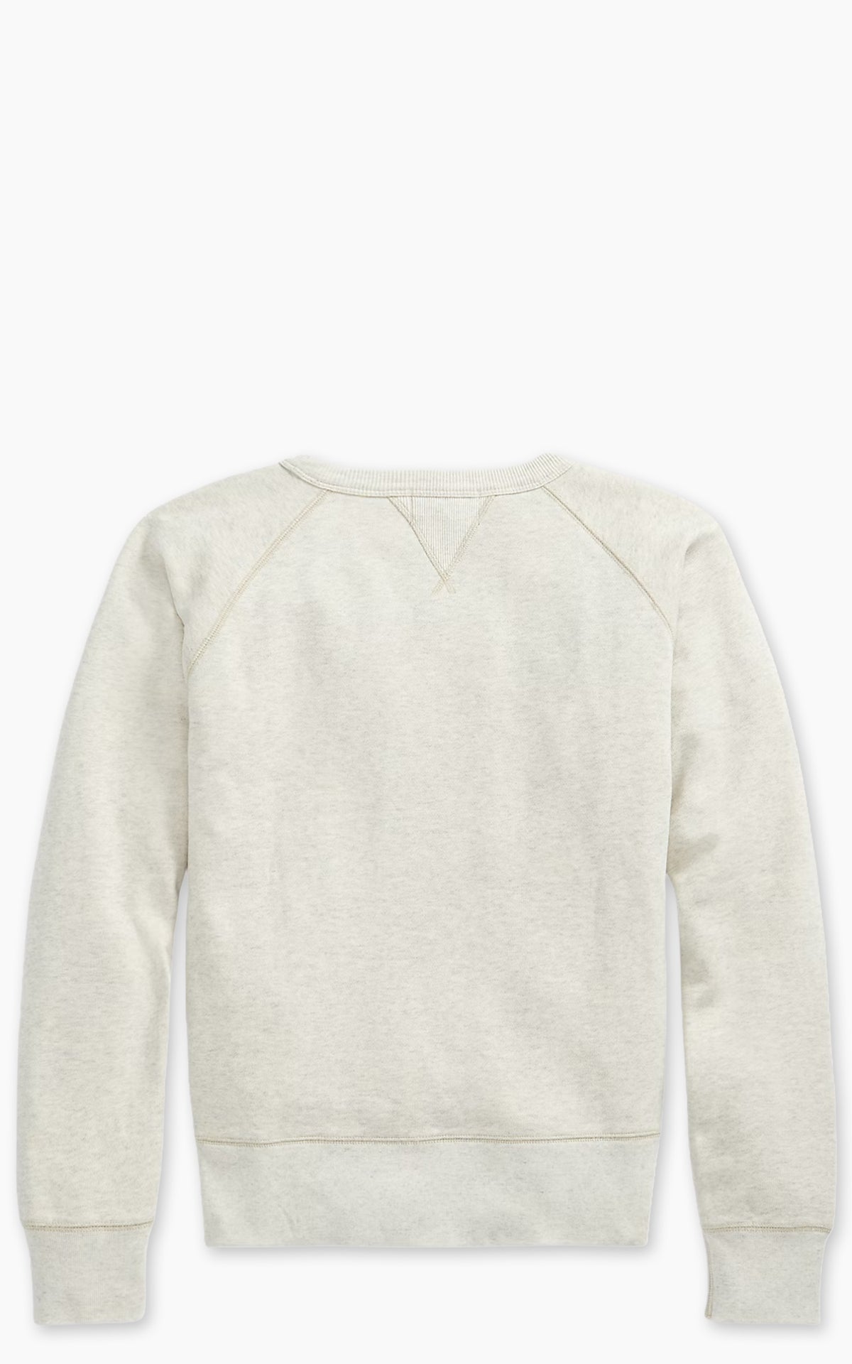 RRL Logo Fleece Pullover Oatmeal Heather