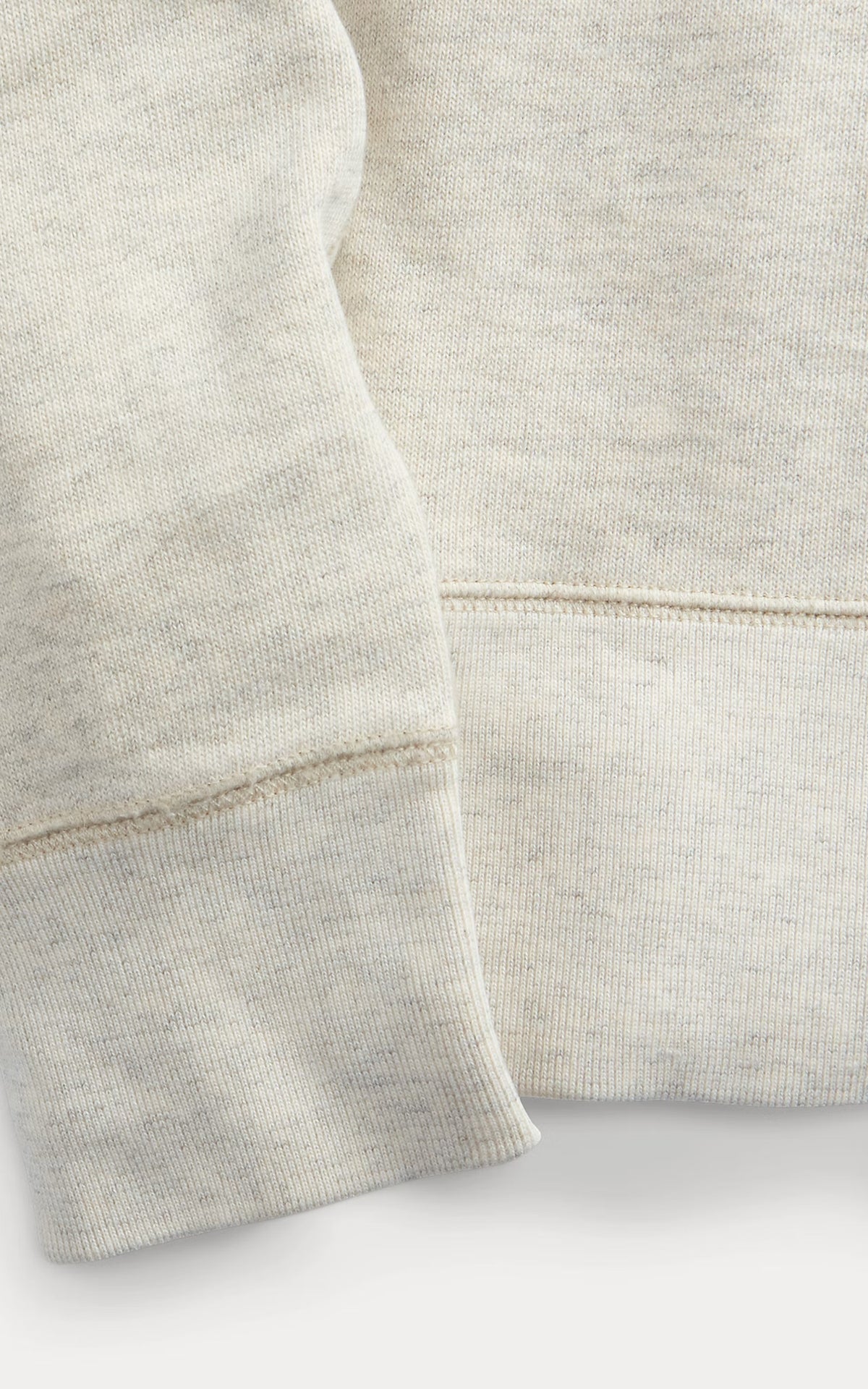 RRL Logo Fleece Pullover Oatmeal Heather