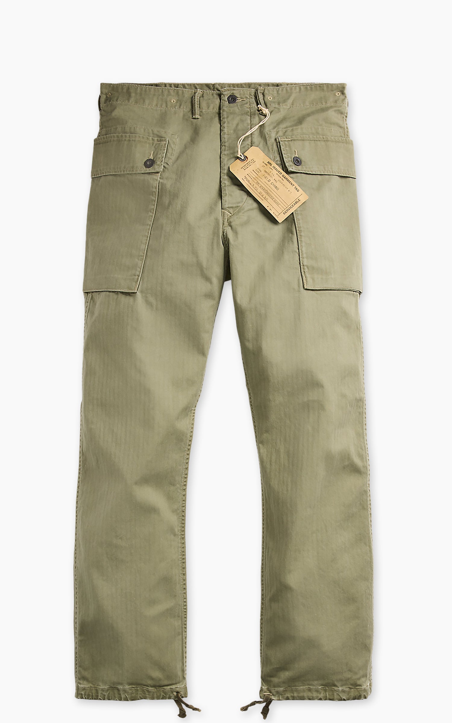 RRL Herringbone Field Cargo Trouser Olive