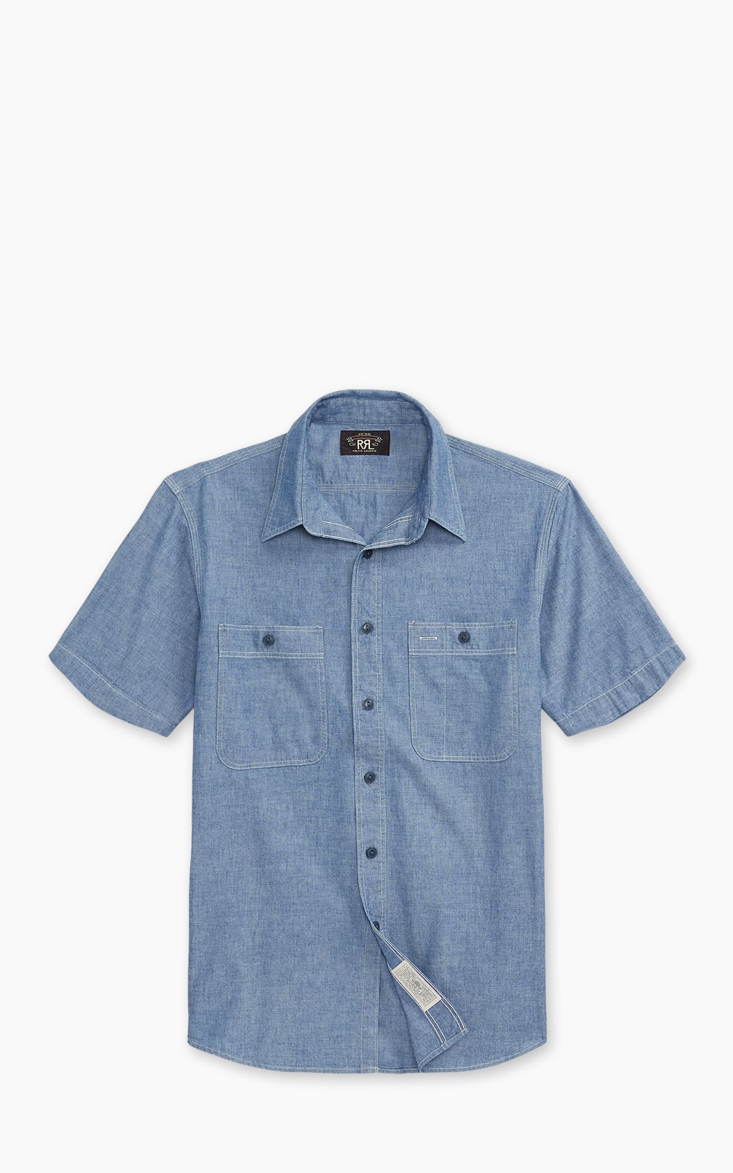 RRL Indigo Chambray Workshirt Indigo