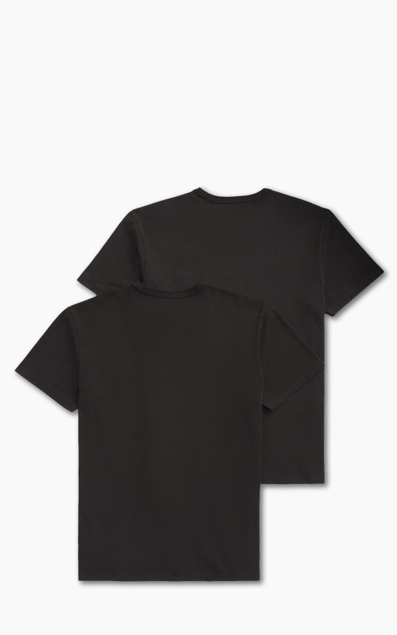 RRL 2-Pack Garment-Dyed Pocket Tees Black
