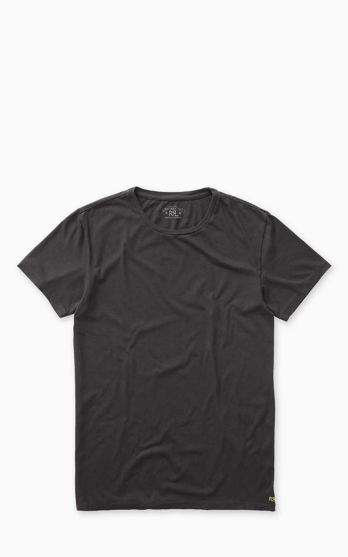 RRL Jersey Crewneck T-Shirt Faded Black Canvas