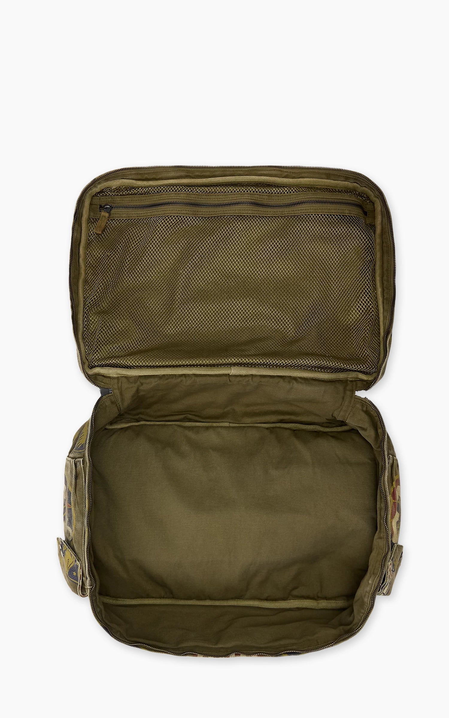 RRL Canvas Graphic Backpack Olive Drab/Multi