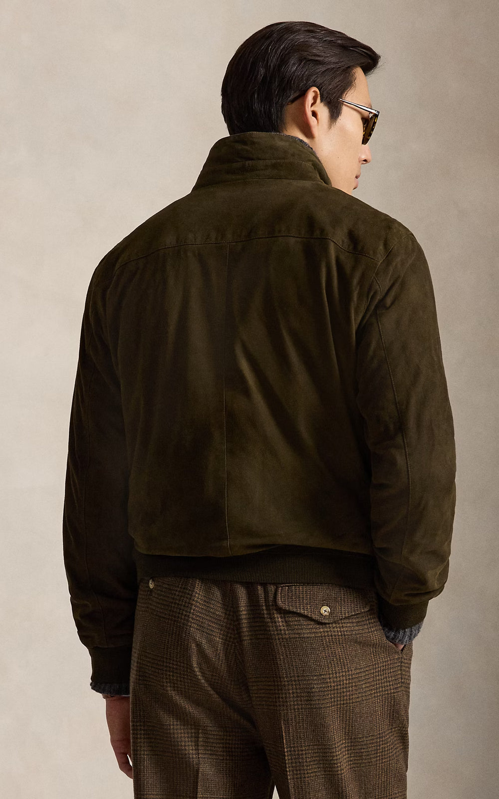 Polo Ralph Lauren The Charleton Suede Jacket Myrtle Green