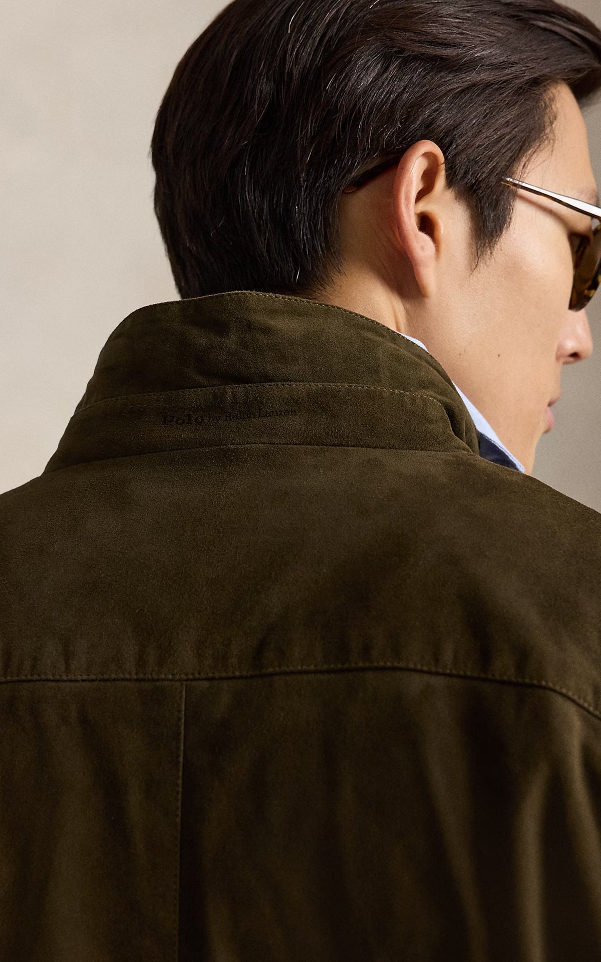 Polo Ralph Lauren The Charleton Suede Jacket Myrtle Green