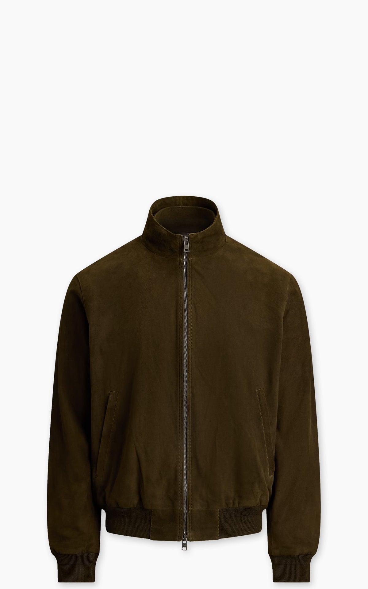 Polo Ralph Lauren The Charleton Suede Jacket Myrtle Green