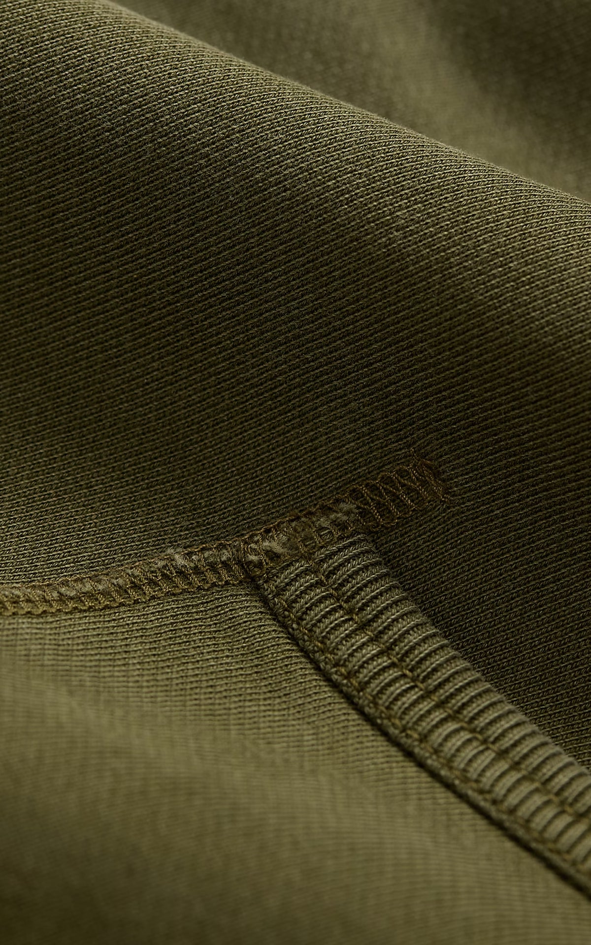 RRL Garment-Dyed Fleece Hoodie Olive