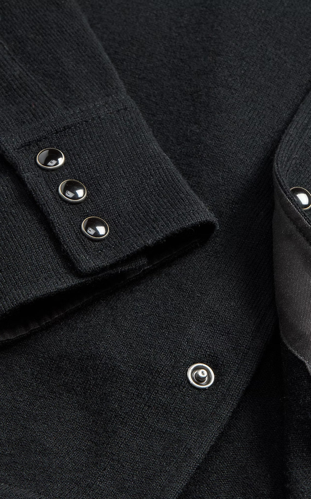 RRL Wool-Cashmere Western Shirt Jumper Black
