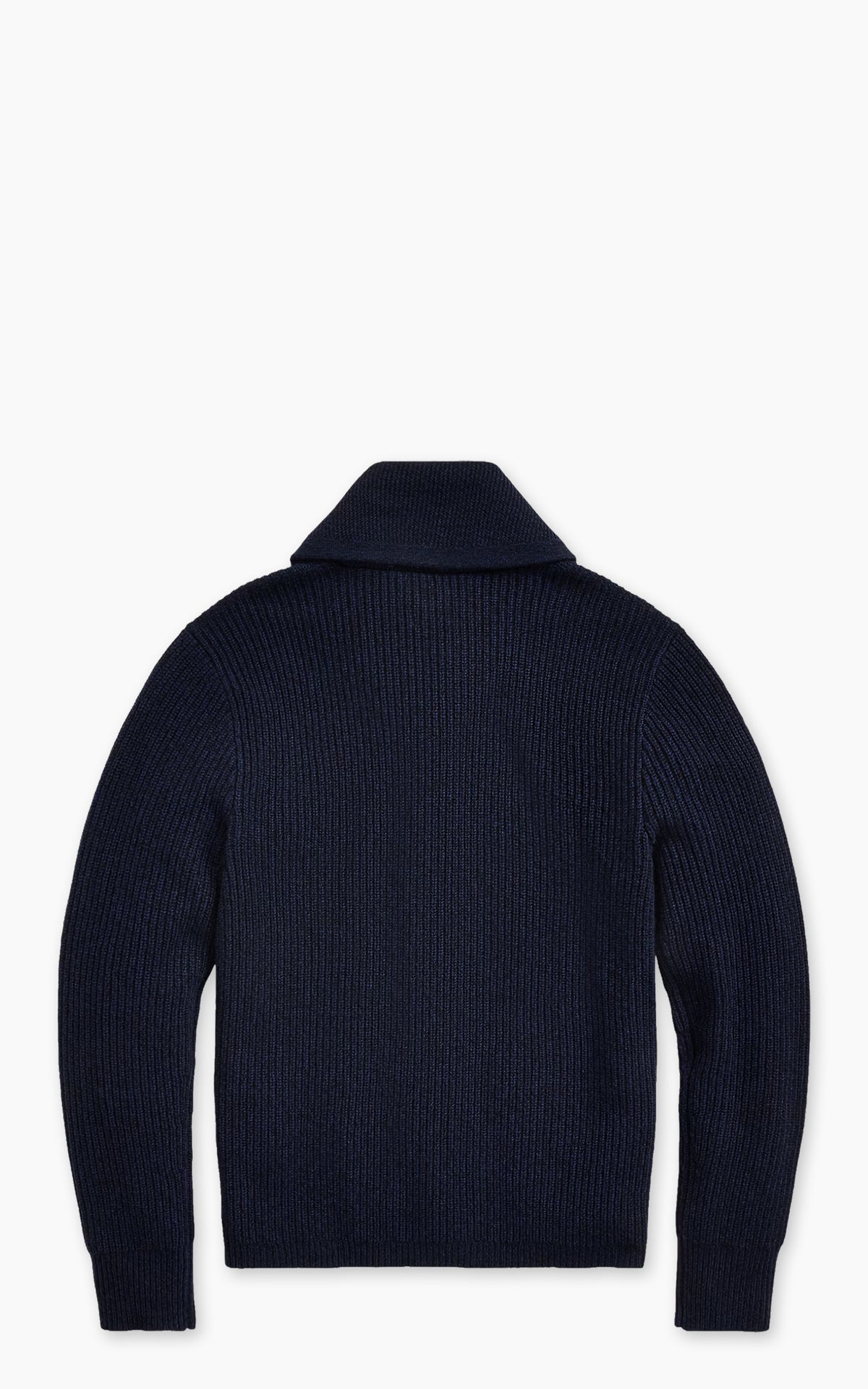 RRL Cashmere Shawl-Collar Cardigan Navy Heather