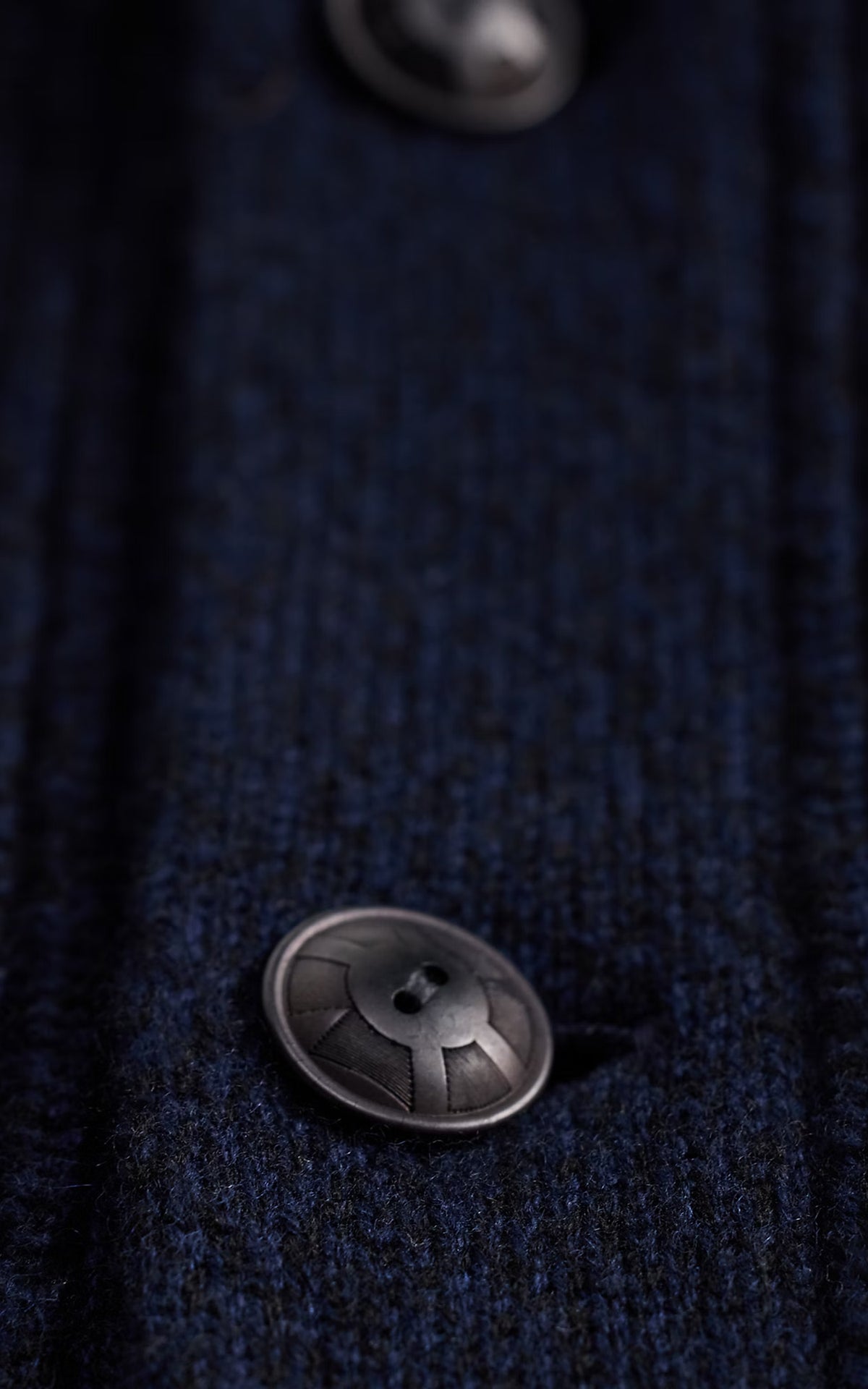 RRL Cashmere Shawl-Collar Cardigan Navy Heather