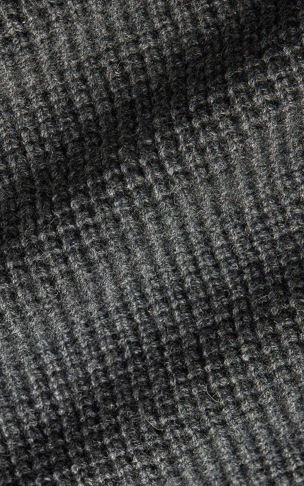 RRL Waffle-Knit Cashmere Shawl Cardigan Dark Grey Heather