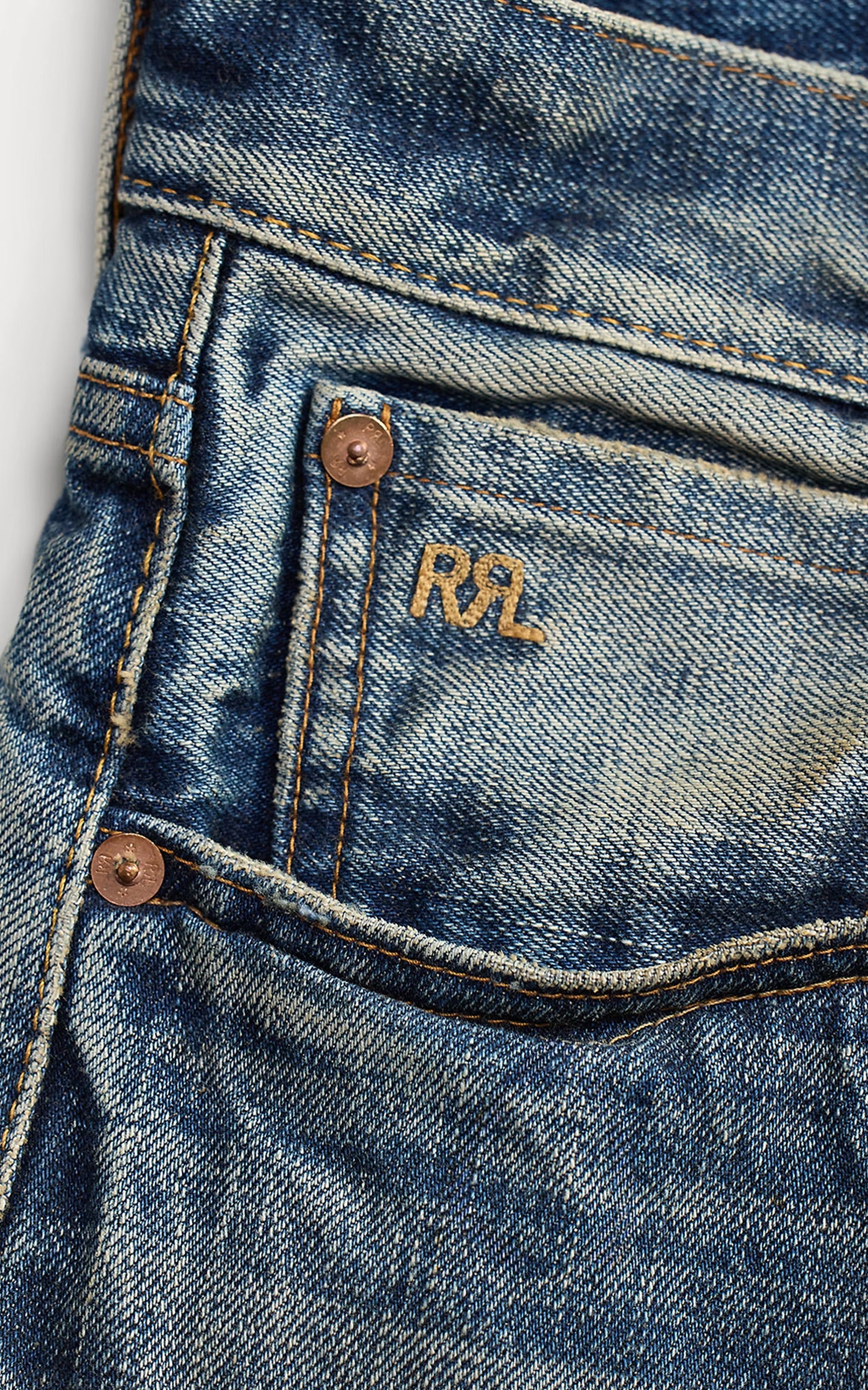 RRL Slim Boot Briarfield Selvedge Jean Briarfield Wash
