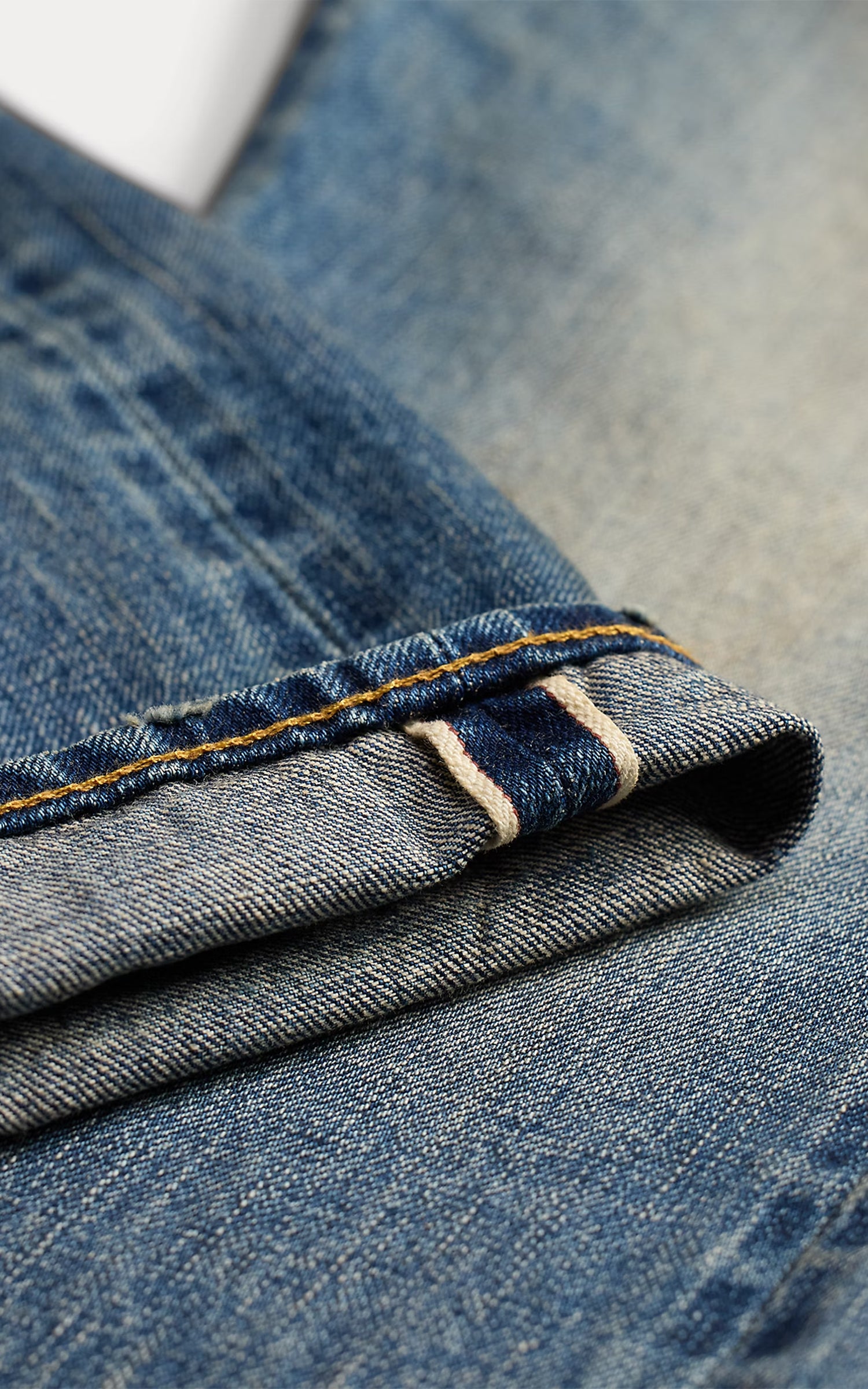 RRL Slim Boot Briarfield Selvedge Jean Briarfield Wash