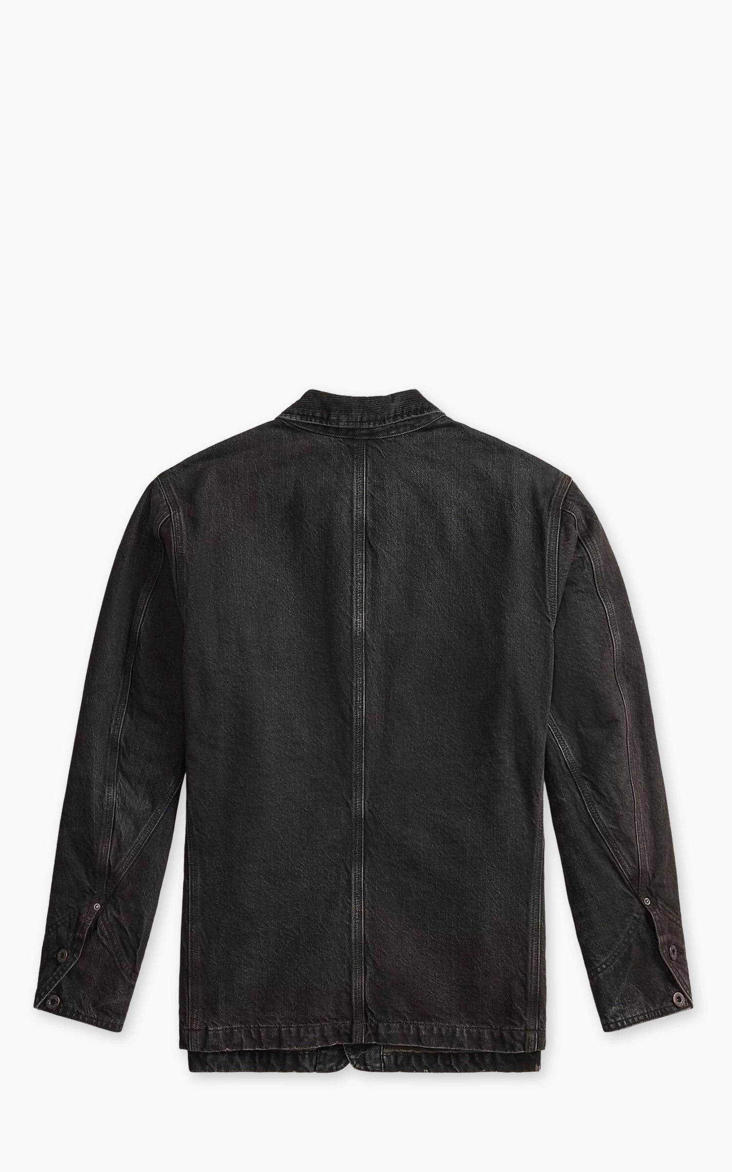RRL Corduroy-Collar Denim Jacket Black