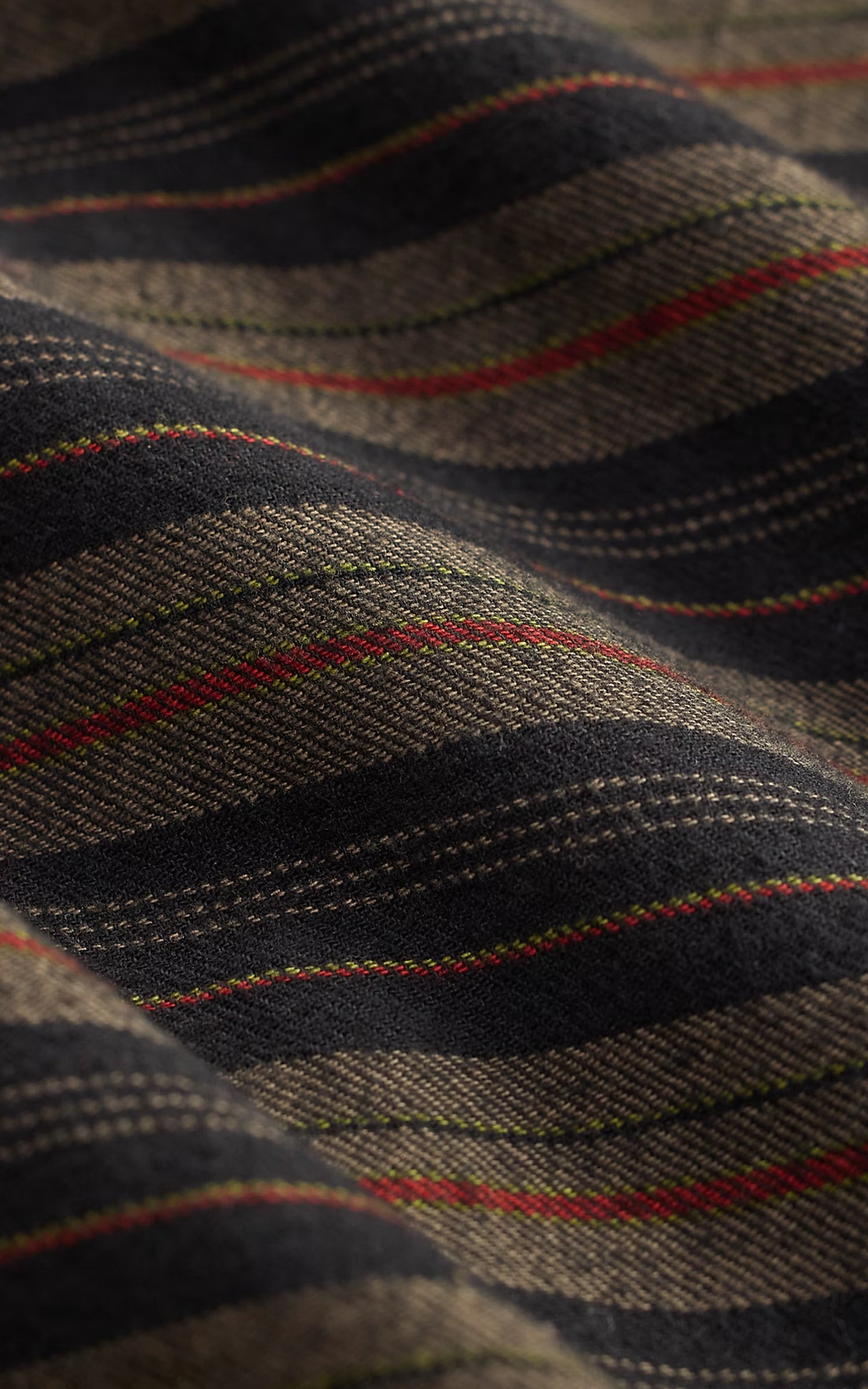 RRL Slim Fit Plaid Twill Western Shirt Dark Navy Multi
