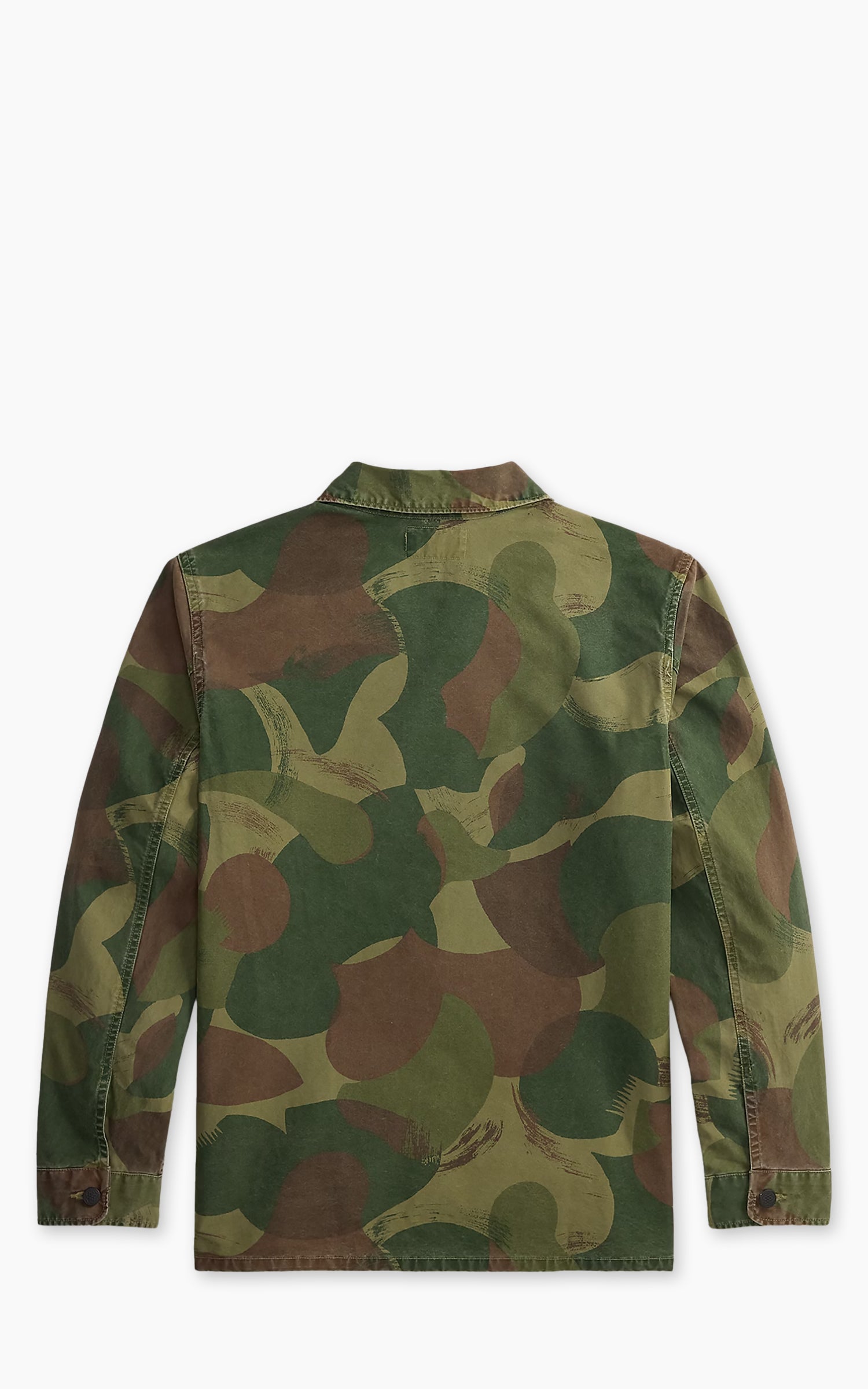 RRL Camo Poplin Overshirt Brush Stroke Camo