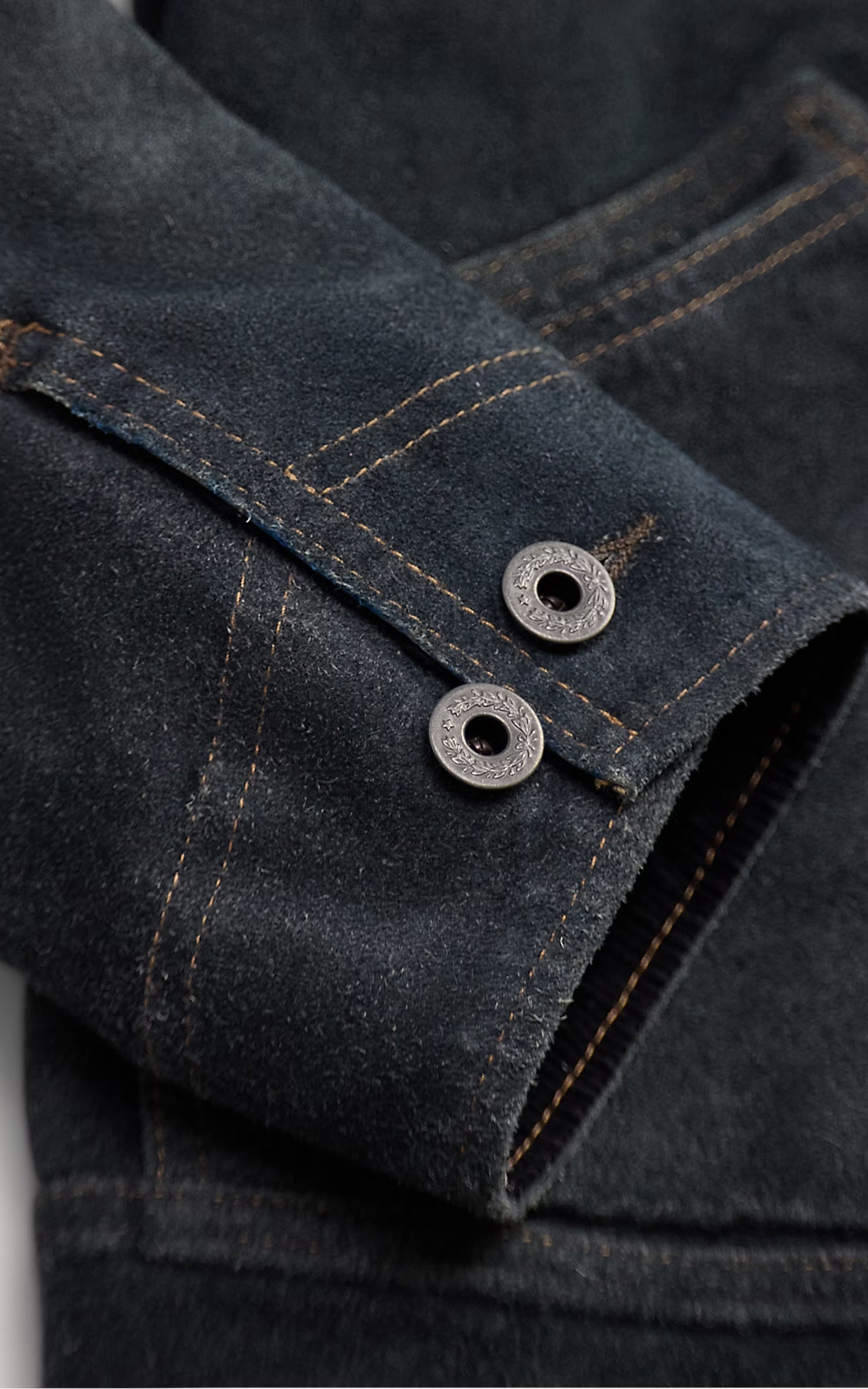 RRL Indigo Roughout Suede Jacket Vintage Indigo