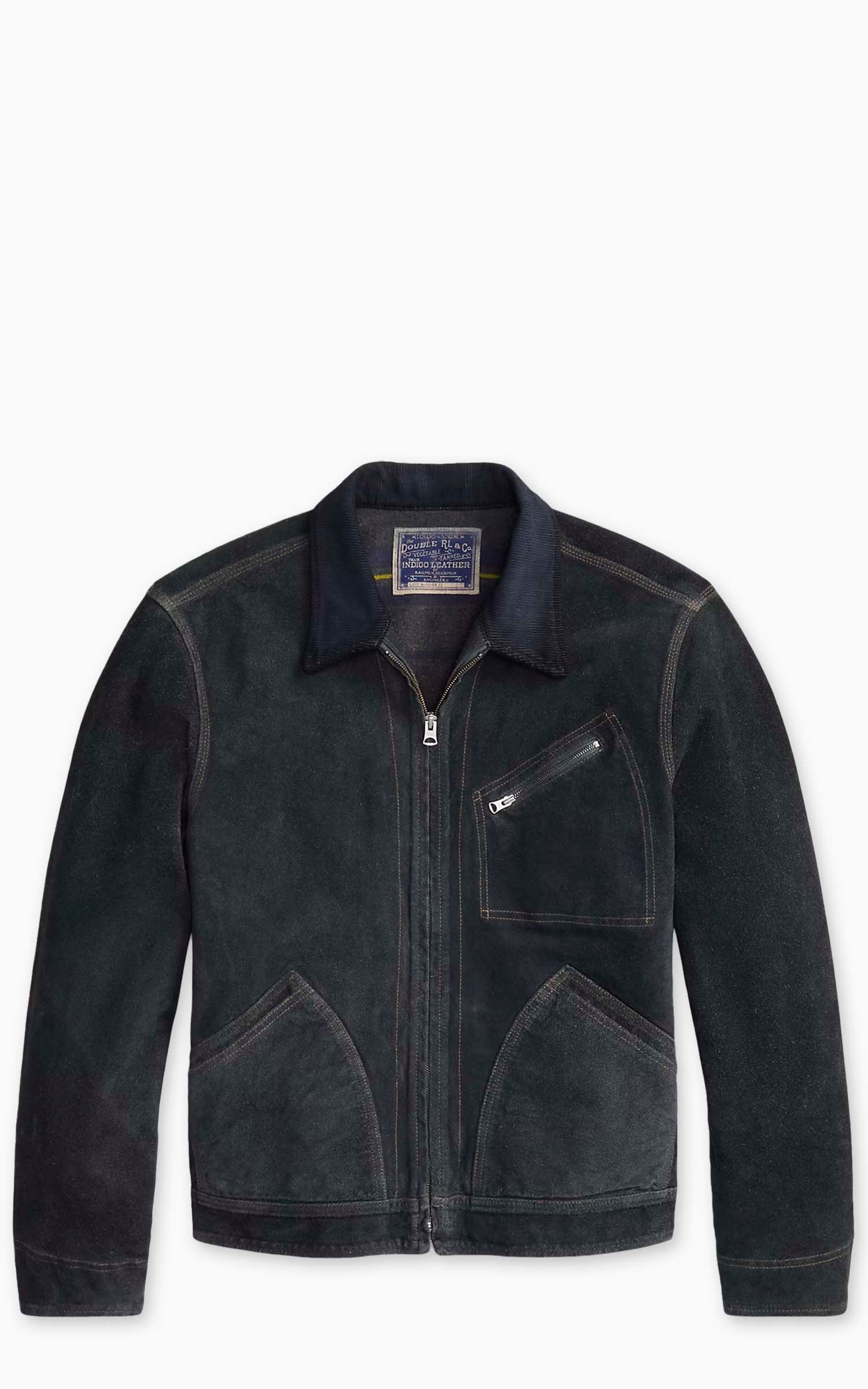 RRL Indigo Roughout Suede Jacket Vintage Indigo