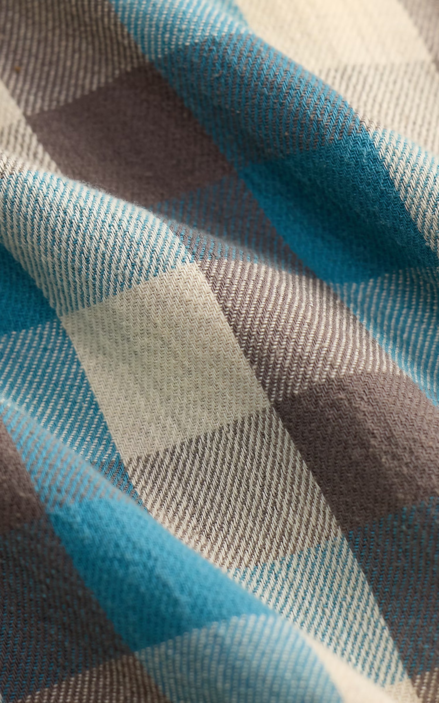 RRL Plaid Twill Workshirt Blue/White